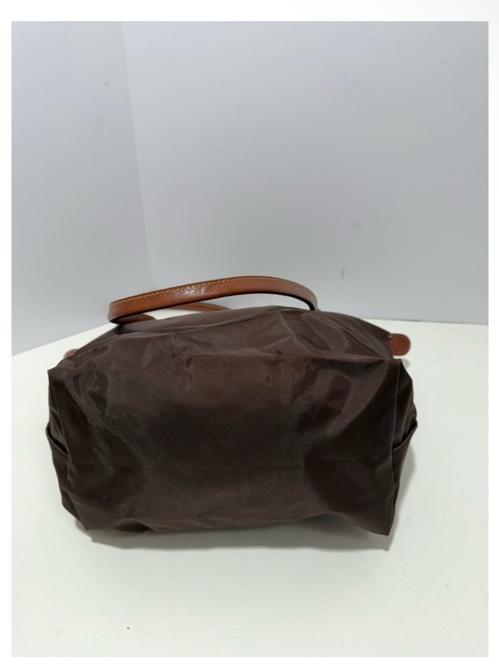 Longchamp Brown Tote with Tan Leather Trim - Picture 14 of 15